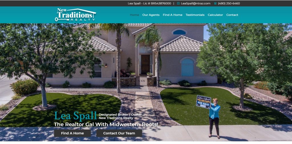 Real Estate Web Design - New Traditions - Chandler, AZ - Created by Web Designs Your Way