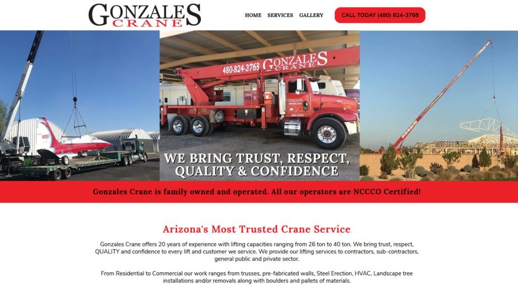 Gonzales Crane - Queen Creek, Arizona