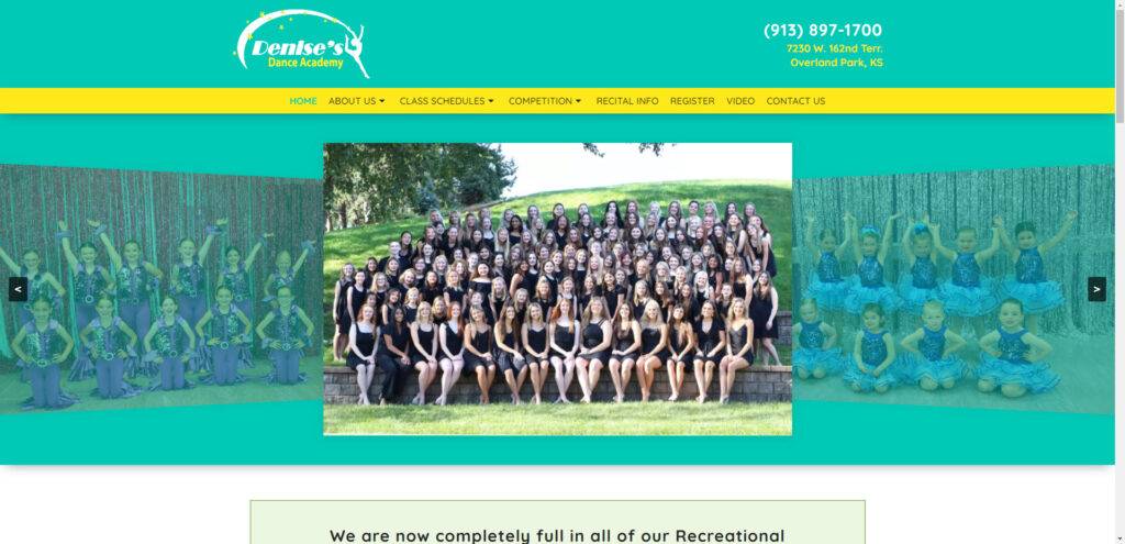 Denise's Dance Academy - Holly Ridge, North Carolina Web Design